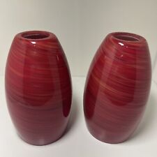 Pair red swirl for sale  Saline