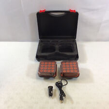 Used, Polieez Black Red 16 LEDs Wireless Rechargeable Emergency Strobe Light 2 Pieces for sale  Shipping to South Africa