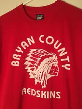 Camiseta Bryan County Redskins Vintage Anos 80 90 Tela L Estrelas Indianas SS 5050, usado comprar usado  Enviando para Brazil