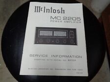Mcintosh mc2205 original for sale  Tacoma