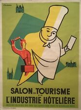 1951 Original French Tourism Poster  "Salon du Tourisme " for sale  Shipping to South Africa