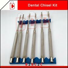 Dental periodontal Extraction Bone Chisel Elevators set of 6 Pcs without casette for sale  Shipping to South Africa