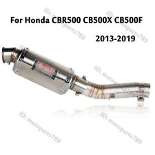 Usado, Silenciador silenciador de tubo de escape sin cordones para Honda CBR500 CB500X CB500F 2013-2019 segunda mano  Embacar hacia Argentina