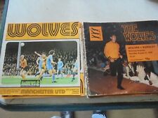 Wolves home programmes for sale  NORTHWICH