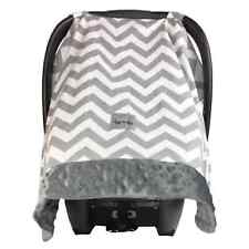Itzy Ritzy Baby Infant Car Seat Muslin Canopy Cover Gray Chevron for sale  Shipping to South Africa