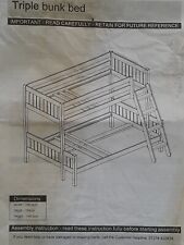 Triple bunk bed for sale  LINCOLN