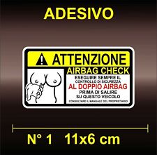 Adesivi sticker attenzione usato  Agrigento