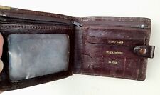 Carteira de couro de qualidade muito antiga boa para a idade, incluindo bolsas de cartão e janelas, usado comprar usado  Enviando para Brazil