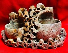 vintage carved soapstone vase for sale  Lake Havasu City