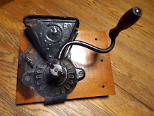 Antique Parker No. 60 Tin Cast Iron & Wood Wall Mounted Coffee Grinder Mill for sale  Shipping to South Africa
