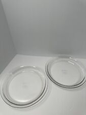 Usado, Placa de torta de vidro vintage Pyrex Corning #209 assadeira 9 polegadas transparente com aro comprar usado  Enviando para Brazil