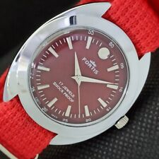 OLD REFURBISHED WINDING SWISS MENS WRIST RED DIAL WATCH 545e-a287371-1 for sale  Shipping to South Africa