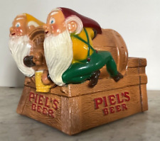 Usado, Vintage Piel’s Beer Gnome Metal Barrel Caddy Swizzle Holder - Publicidade comprar usado  Enviando para Brazil