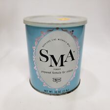 SMA Baby Formula Lata 16 oz azul y rosa vintage década de 1970 publicidad coleccionable segunda mano  Embacar hacia Mexico