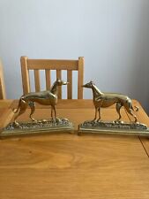 Pair brass greyhounds for sale  NOTTINGHAM