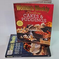 Usado, Pasteles y pudines de Navidad y comida australiana 2 libros de cocina semanales Aust para mujer PB segunda mano  Embacar hacia Argentina