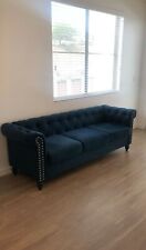 Velvet blue couches for sale  Henderson