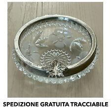 Piattino decorato argento usato  Pomezia
