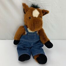 Animal Works Peluche Caballo En Dril de Algodón Mono 18" Juguete Vintage segunda mano  Embacar hacia Argentina