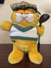 Dakin Garfield Golfer Plush Soft Toy  Blarney. Vintage 1981 : Express DeL VGC for sale  Shipping to South Africa