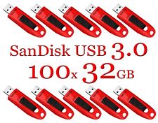 LOTE 100x SanDisk 32GB ULTRA USB 3.0 unidade flash -SDCZ48-032G 32 GB leitura 100 MB/s, usado comprar usado  Enviando para Brazil