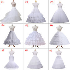 Petticoat Skirt Vintage White Hoop Skirt Crinoline Slip Wedding Gown Underskirt for sale  Shipping to South Africa