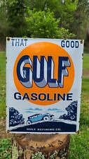 gulf porcelain sign for sale  Walland