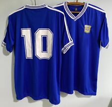 Usado, ARGENTINA 1990 Camiseta Retro -- Diego MARADONA #10 Copa Mundial de la FIFA AFA segunda mano  Argentina 