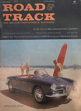 Revista de carretera y pista edición de octubre de 1959 vol 11 no 2 Alfa Super Spider hipódromo segunda mano  Embacar hacia Mexico