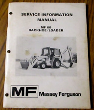 Massey Ferguson MF 60 Retroescavadeira Trator Serviço de Reparo INFORMAÇÕES Manual comprar usado  Enviando para Brazil
