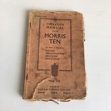 morris ten for sale  SOUTHPORT