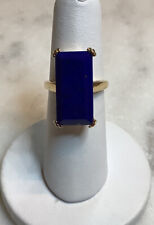 Ross Simons Lapis Ring in 18k Gold Clad 925 Silver  Size 6 for sale  Shipping to South Africa