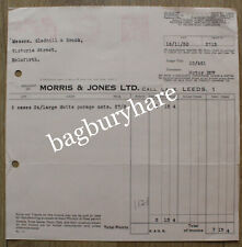 Invoice morris jones for sale  WARMINSTER