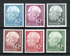 Alemania - Alemania Occidental 1954-60 President Heuss valores 30pf a 90pf MH segunda mano  Embacar hacia Argentina