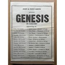 Genesis 1973 tour for sale  CHESTERFIELD