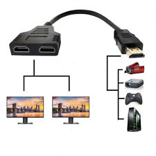 Usado,  HDMI Splitter Verteiler Adapter 1-in-2 out Full HD 1 Stecker auf 2 Buchse 1080P comprar usado  Enviando para Brazil