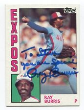Usado, Tarjeta firmada de béisbol Topps Ray Burris 1984 MLB autografiada automática #552 segunda mano  Embacar hacia Argentina