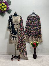 NEW INDIAN DESIGNER LOOK TOP & PALAZZO WITH STYLISH DUPATTA FOR  RECEPTION WEAR for sale  Shipping to South Africa