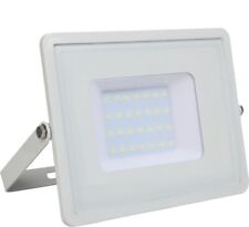 V-TAC 403 30w LED Slim Flood Light, IP65, warm white, 3000K, 2400lm, white body for sale  Shipping to South Africa
