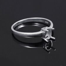 Semi montagem anel de pedra de configuração tamanho 6x4mm forma oval sterling prata anel joias comprar usado  Enviando para Brazil