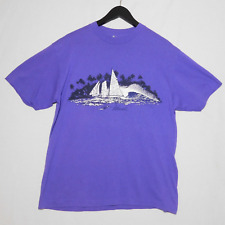 Camiseta de Colección Original Años 80 HAWAI Aloha Vela Púrpura Puntada Única XL segunda mano  Embacar hacia Argentina