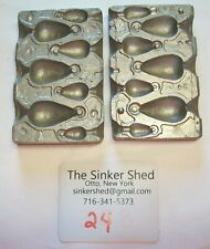 Sweet molds Bell sinker Mold #24 3/8 - 2-3/4 oz  - FREE SHIPPING for sale  Shipping to South Africa