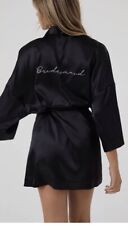 Bridesmaid black silky for sale  CINDERFORD
