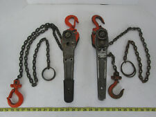 Lot of 2 JET Manual Chain Hoists with Chain Hooks Shop Tool  for sale  Shipping to South Africa