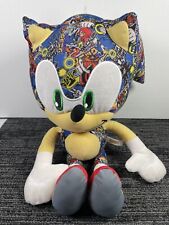 Sonic Hedge Hog Adesivo Oficial Sega Bomba Multicolorido Grande Pelúcia 18" Boneca de Brinquedo comprar usado  Enviando para Brazil