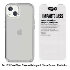 Capa transparente Tech21 Evo com protetor de tela de vidro de impacto para iPhone 13 comprar usado  Enviando para Brazil