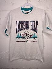 Camiseta vintage Jackson Hole Wyoming 1992 grande esquí montañas nieve  segunda mano  Embacar hacia Mexico