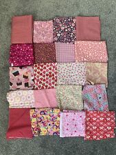 Pink fabric bundle for sale  TIVERTON