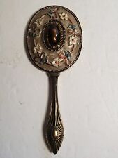 Hand Held Ornate Mirror Brass & Cloissnne Art work  Great Condition for sale  Shipping to South Africa