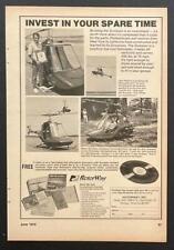 Helicóptero 1974 Rotorway Scorpion impressão AD “Invista em seu tempo livre”, usado comprar usado  Enviando para Brazil